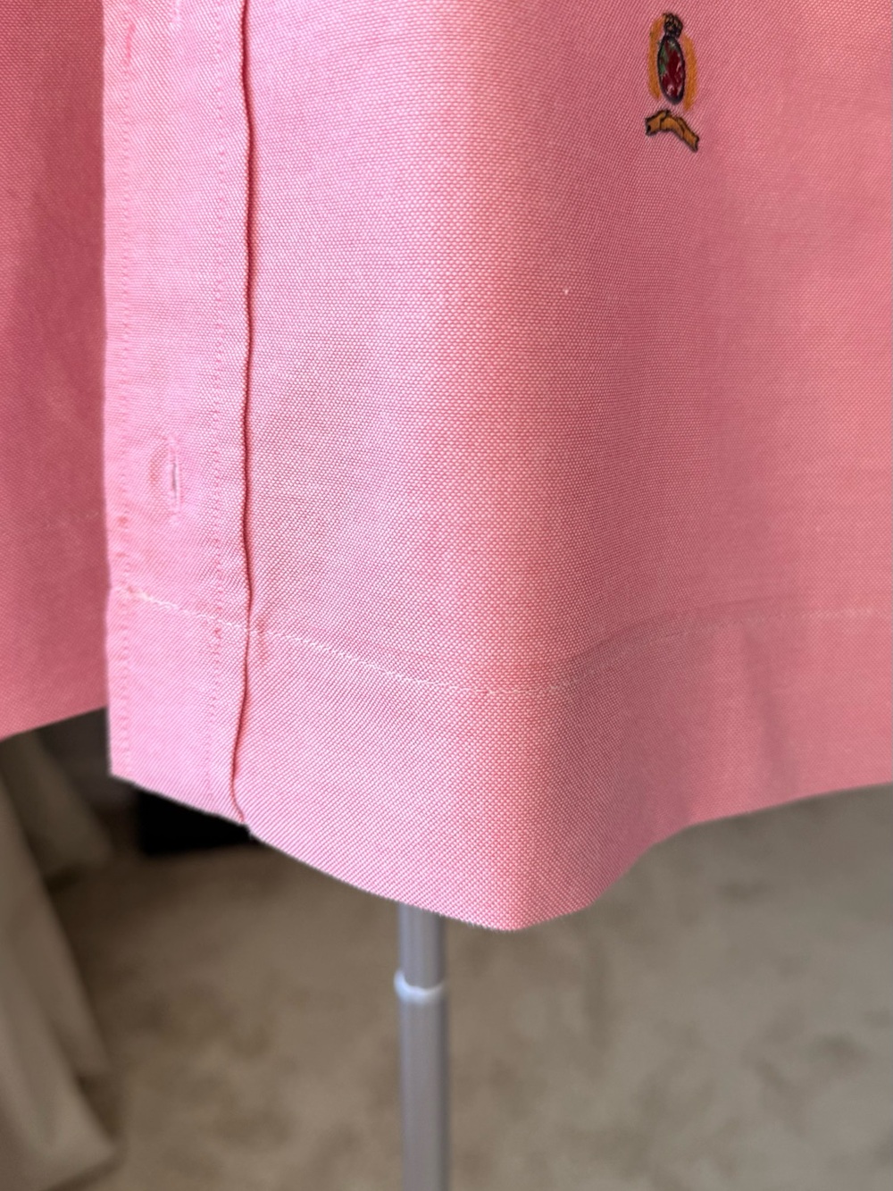Memorial Day & 4th of July Pink Ruffle Collar Upcycled Shirt - Picture 6 of 15